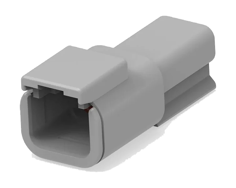 DTM04-2P — DEUTSCH DTM 2-way Receptacle (pins)