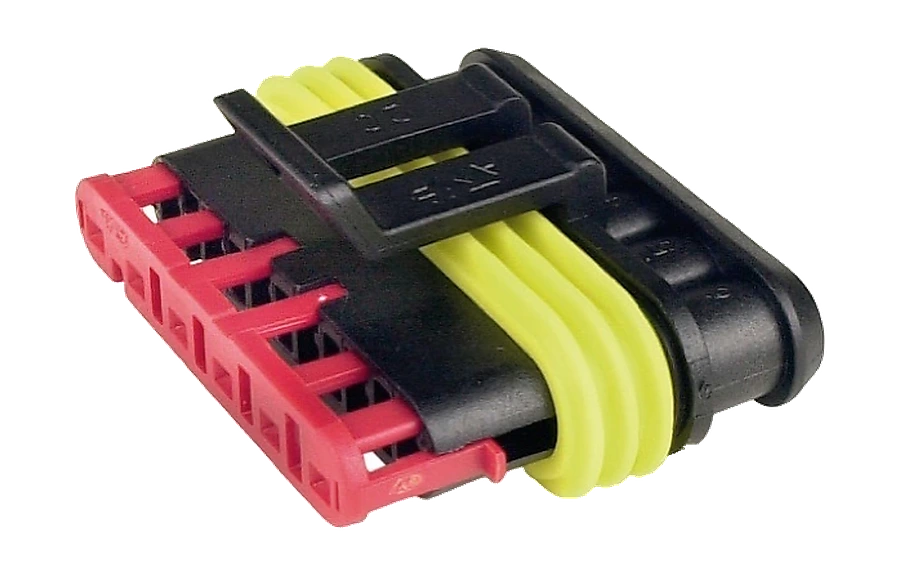 6-pole DIN/ISO 40050 connector housing