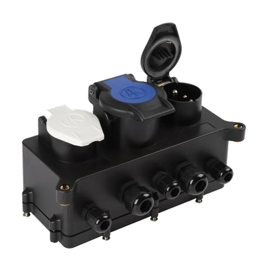 7-polig 24V DIN/ISO 1185 N-Typ Adaptersteckdose