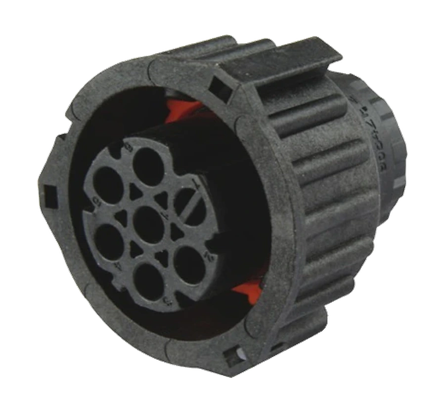 6-pole 48V DIN/ISO 72585 connector housing