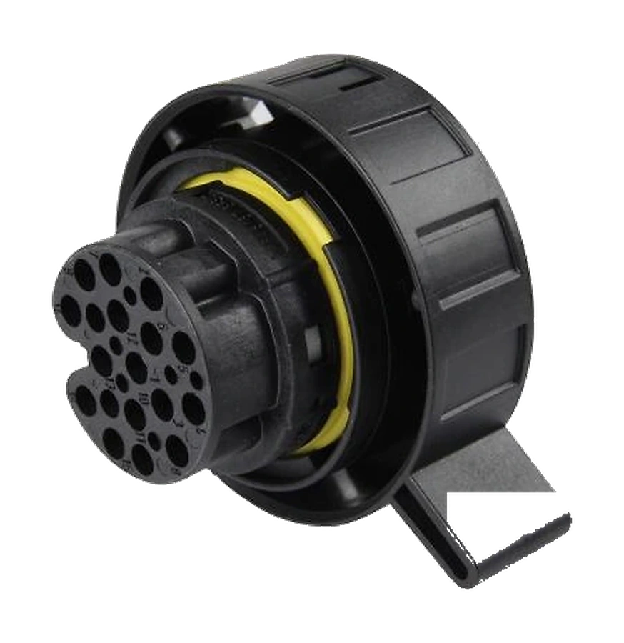 16-pole connector housing