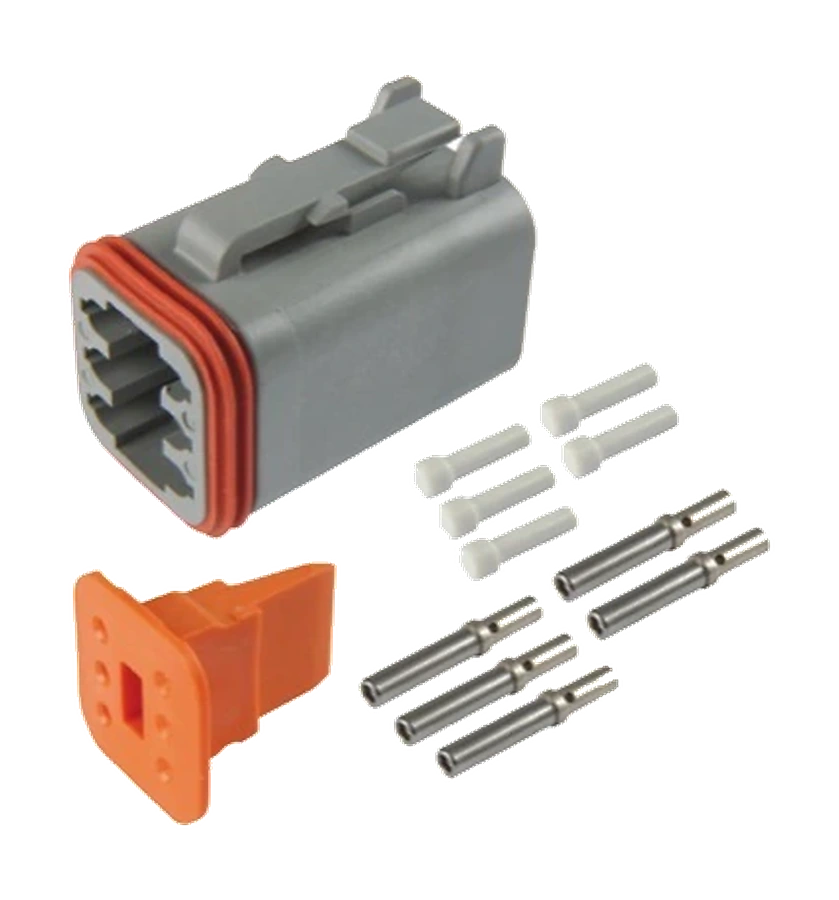 6-pole connector housing set