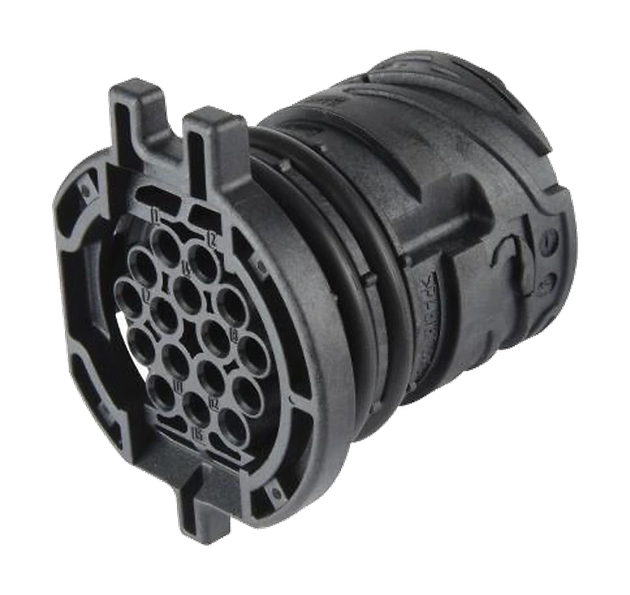 16-pole connector housing