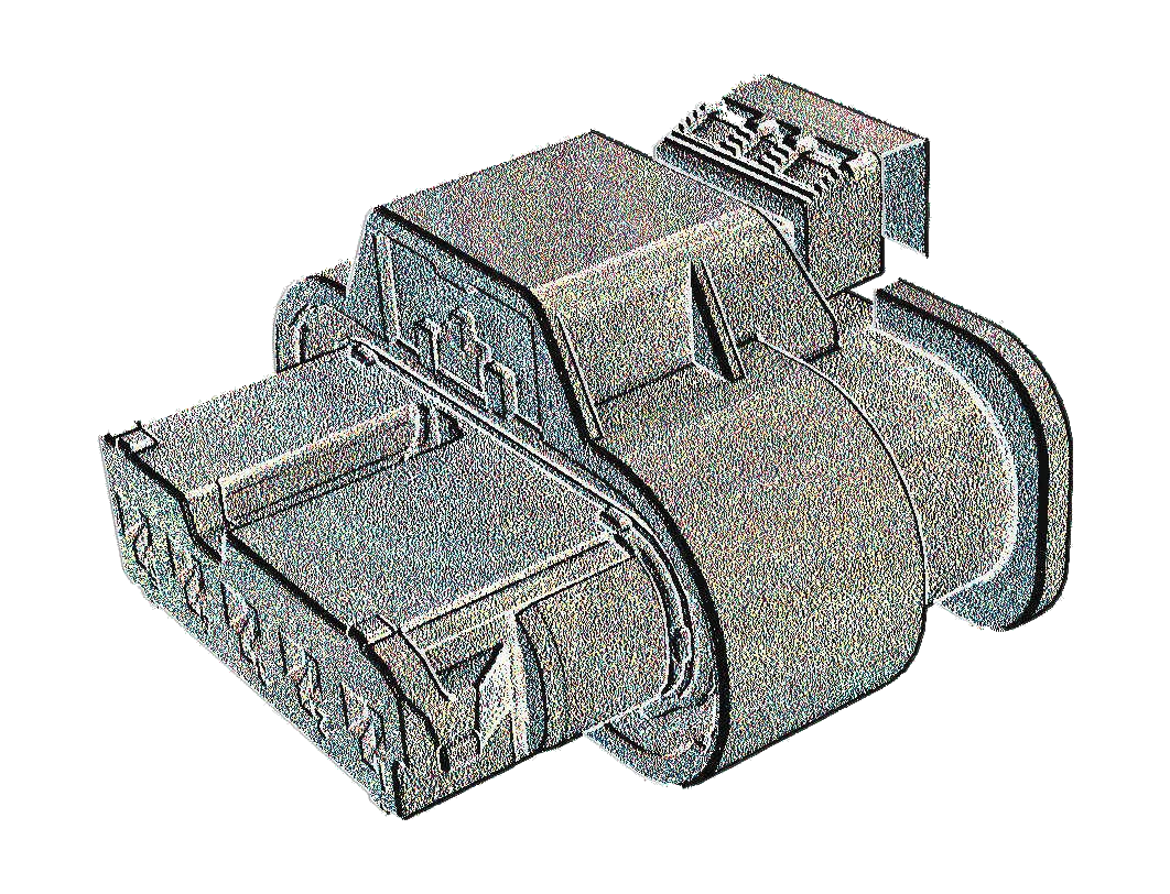 5-pole connector housing