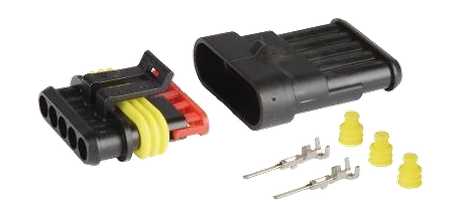 5-pole 24V DIN/ISO 40050 connector housing set