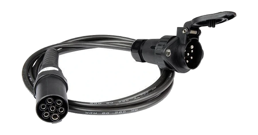 7-pole 24V DIN/ISO 1185 N-Typ trailer socket extension cable · 3 m