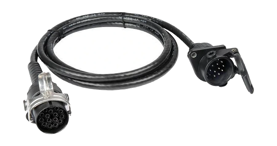 15-pole 24V DIN/ISO 12098 trailer socket extension cable · 3 m