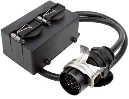 24V DIN/ISO 12098 Adaptersteckdose · 1000 mm
