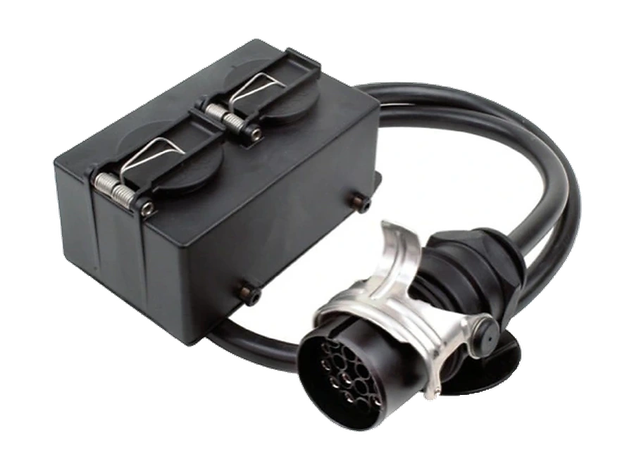 24V DIN/ISO 12098 Adaptersteckdose · 1000 mm