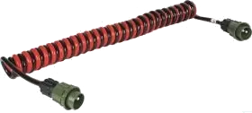 2 pôles câble spiralé 24V (VG 96927-12) · 4 m