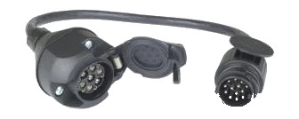 12V DIN/ISO 11446 Adaptersteckdose · 500 mm