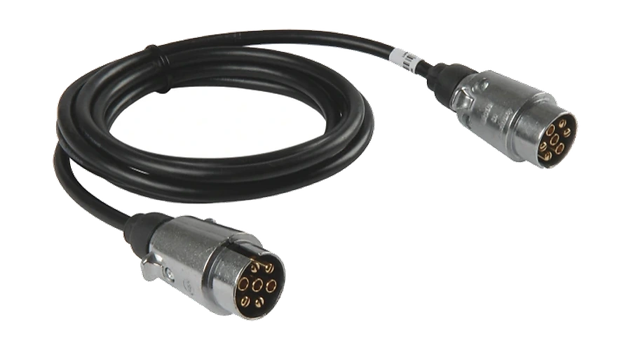 7-pole 12V DIN/ISO 1724 N-Typ trailer connection cable · 3,5 m