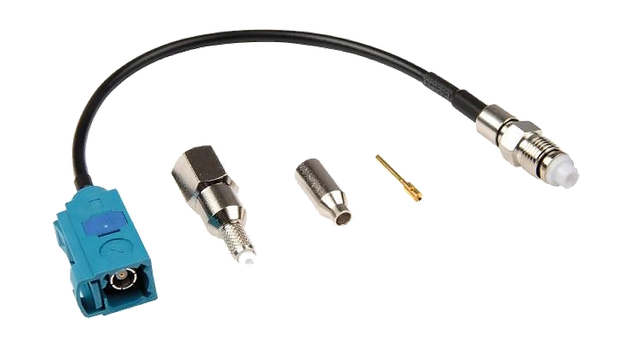 1-polig adapter, antennekabel · 150 mm