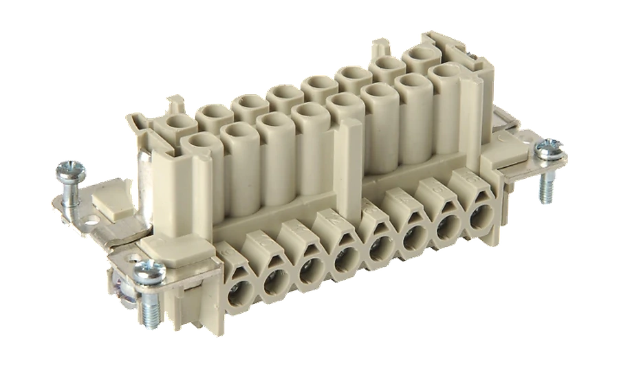 16-pole 500V socket insert housing