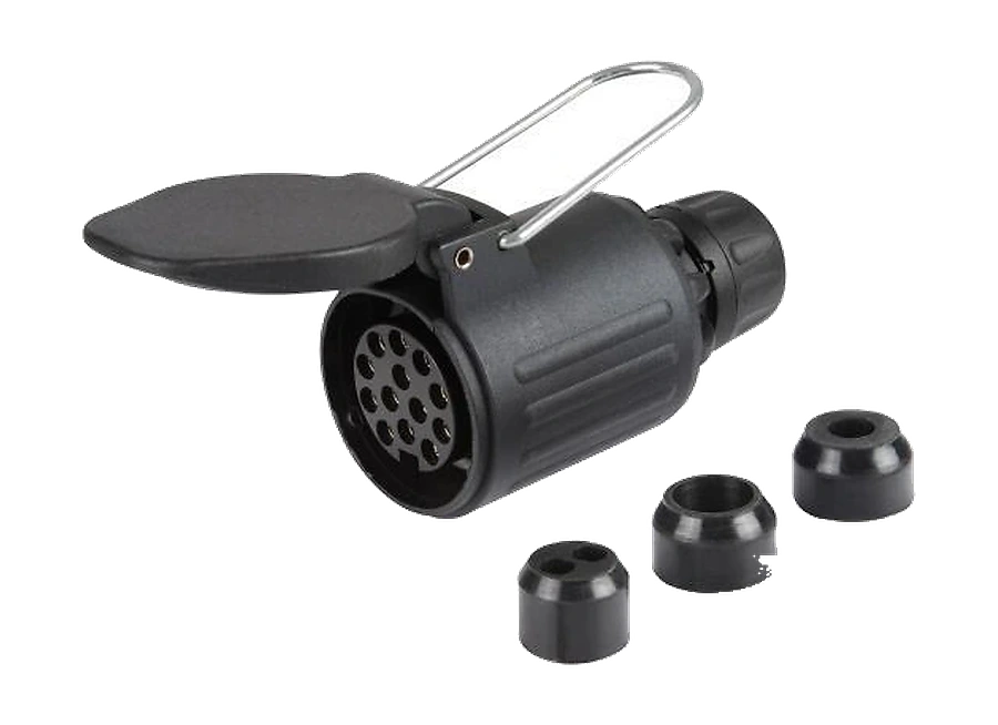 13-pole 12V DIN/ISO 11446 socket