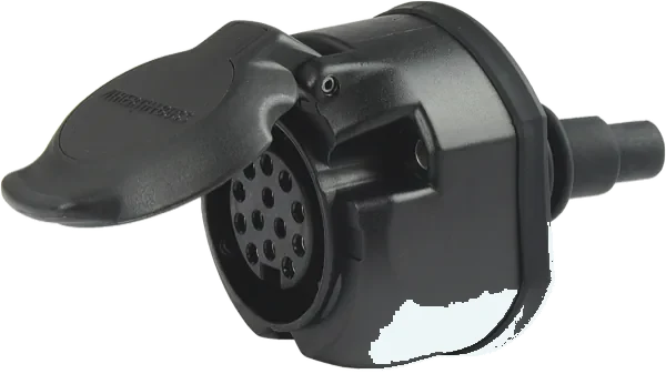 13-pole 12V DIN/ISO 11446 socket