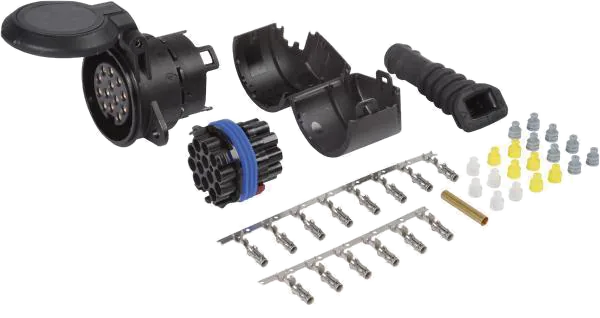 13-polig 12V DIN/ISO 11446 Steckdose