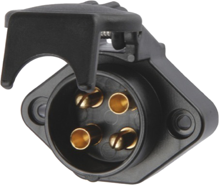 4-pole DIN/ISO 72575 stekkerdoos