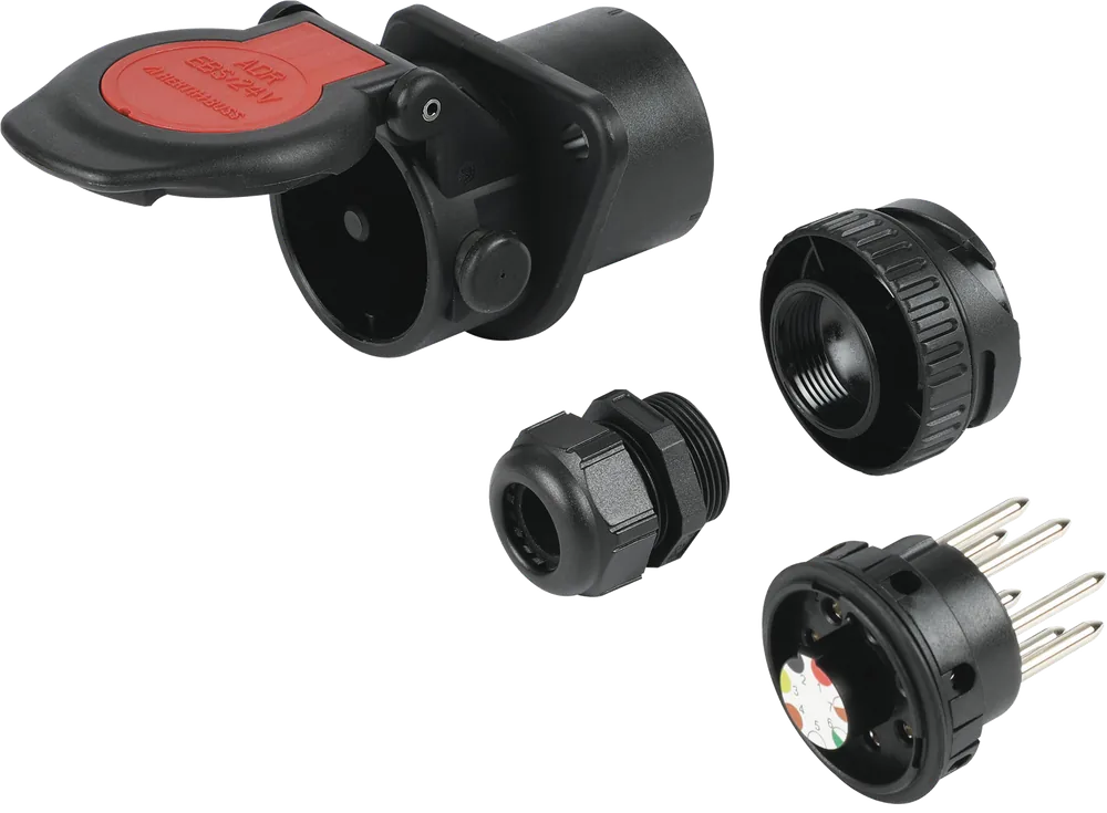 7-polige 24V DIN/ISO 7638-1 stekkerdoos
