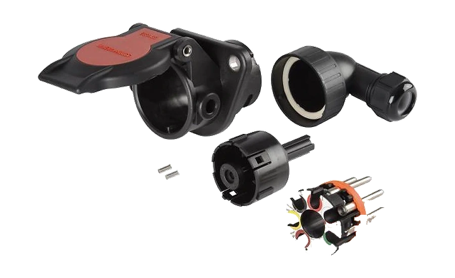7-pole 24V DIN/ISO 7638-1 socket
