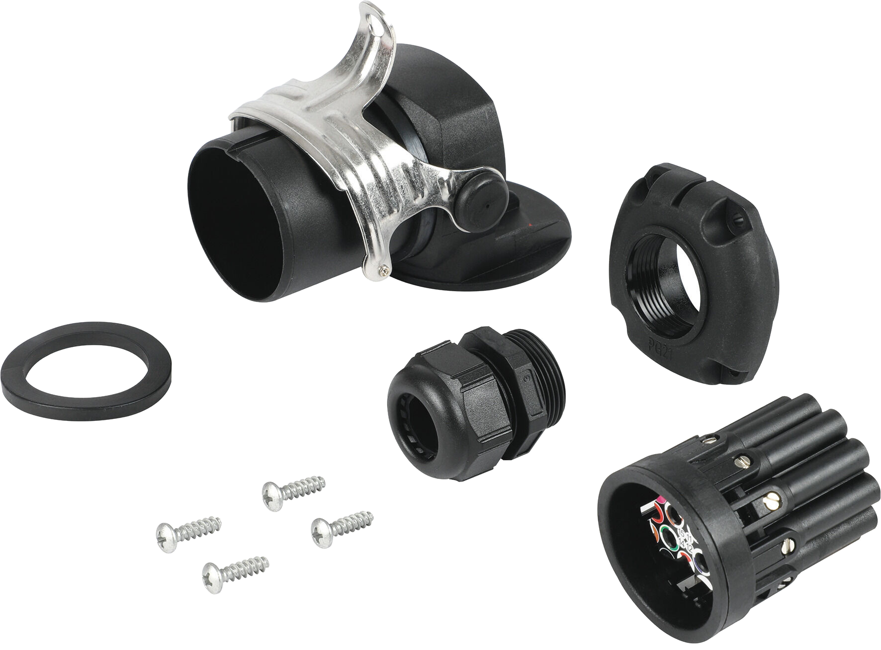 15-pole 24V DIN/ISO 12098 plug