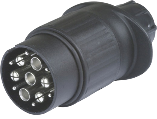 7-pole 12V DIN/ISO NEN 6120 plug