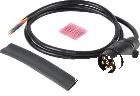7-polig 6V DIN/ISO 1724 N-Typ Kabelreparatursatz Anhängerstecker