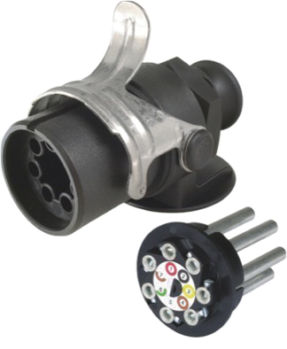 7-pole 24V DIN/ISO 7638-1 plug