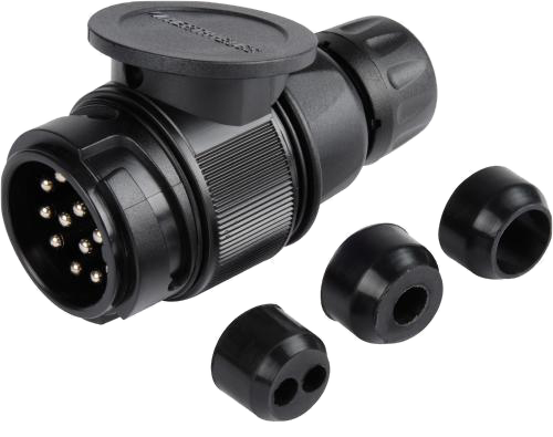 13-pole 12V DIN/ISO 11446 plug