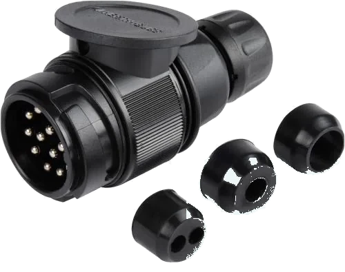 13-pole 12V DIN/ISO 11446 plug