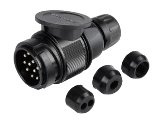 13-polig 12V DIN/ISO 11446 Stecker