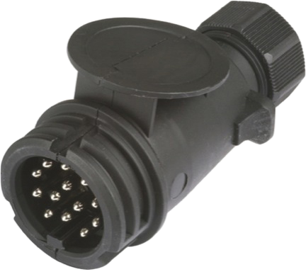 13-pole 12V DIN/ISO 11446 plug
