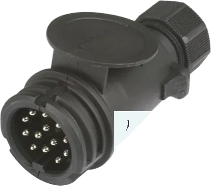 13-pole 12V DIN/ISO 11446 plug