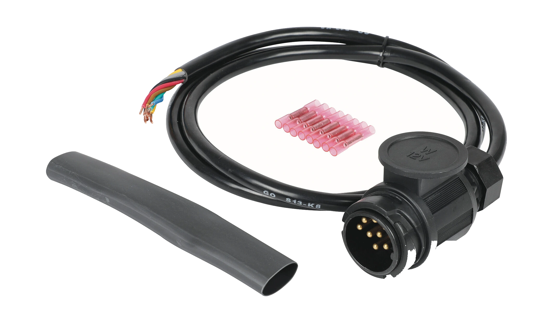 13-pole 12V DIN/ISO 11446 trailer plug cable repair kit