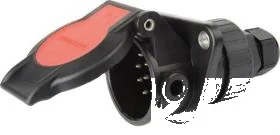 15-pole 24V DIN/ISO 12098 socket