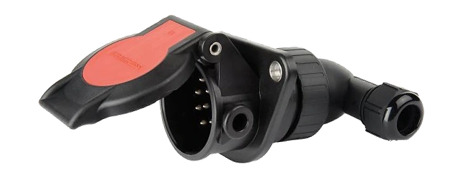15-pole 24V DIN/ISO 12098 socket