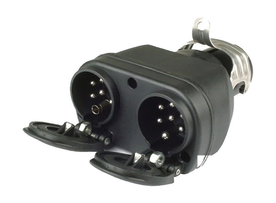 24V 15-pin to 2x7-pin adapter (ISO 12098 to ISO 1185/3731)