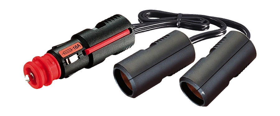1-pole 12V DIN/ISO 4165 adapter socket · 250 mm