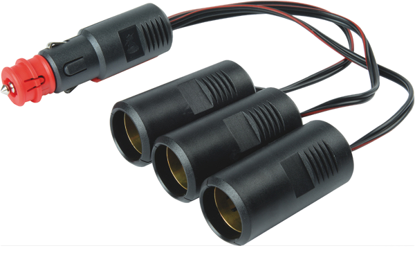 1-pole DIN/ISO 4165 / SAE adapter, stekkerdoos