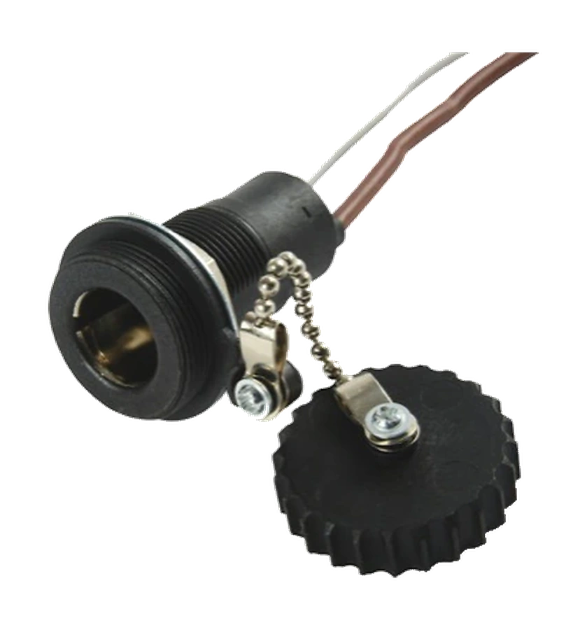1-pole 6V DIN/ISO 4165 socket