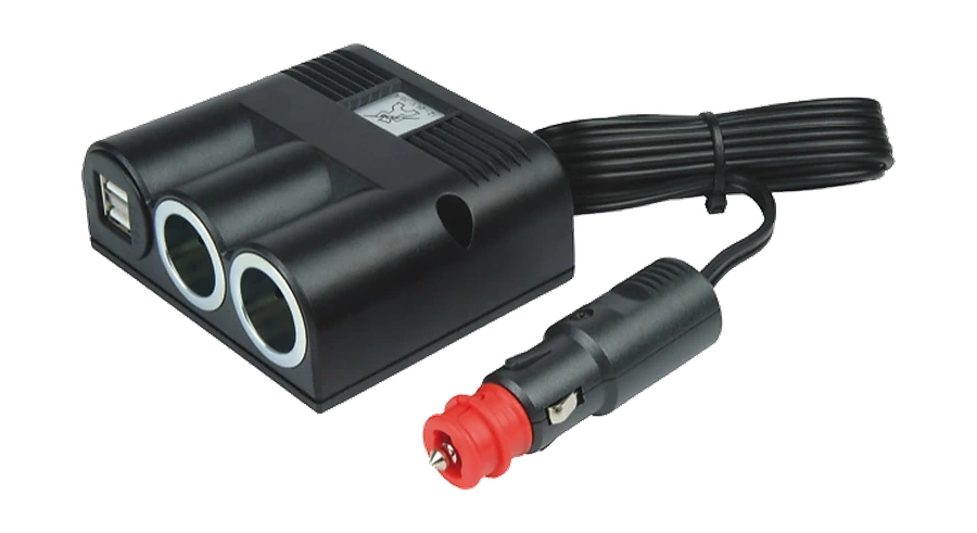 12V DIN/ISO 4165 Adaptersteckdose · 2000 mm