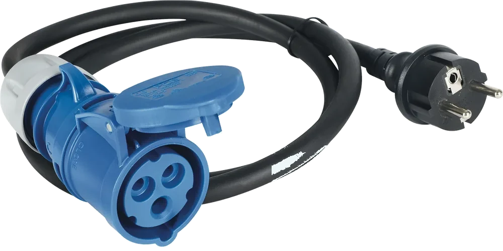 3-polig 230V DIN/ISO EN 60309 Adaptersteckdose · 1,5 m