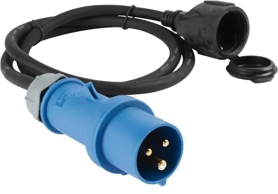 3-pole 230V DIN/ISO EN 60309 adapter socket · 1,5 m