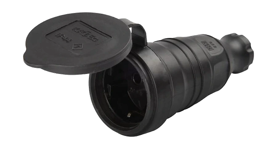 2-pole 250V DIN/ISO 49440 socket