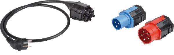 3-pole adapter, stekkerdoos