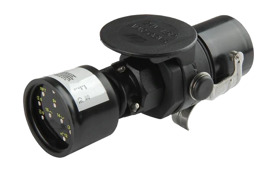 15-pole DIN/ISO 12098 trailer connection tester