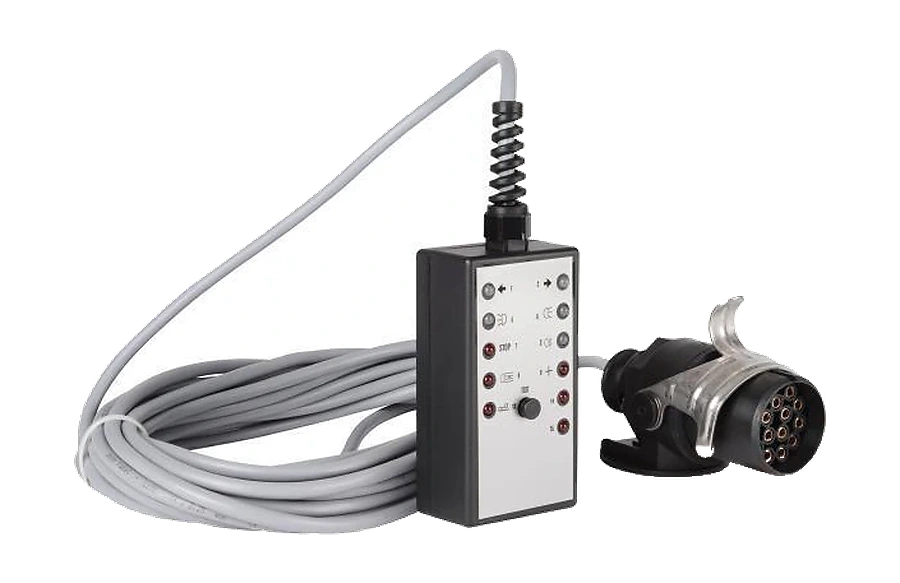 15-pole DIN/ISO 12098 trailer connection tester