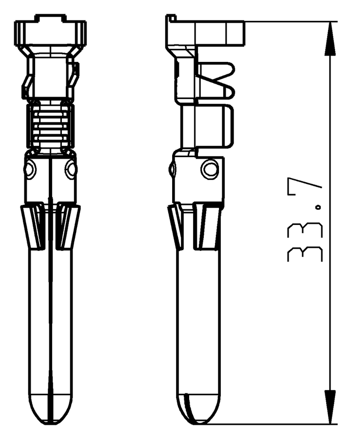13P/12V Kontakt (ISO 11446) for Economy Stecker