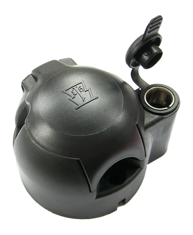 7P/12V socket (ISO 1724 - Type N) - with supplementary 2P socket (ISO 4165)