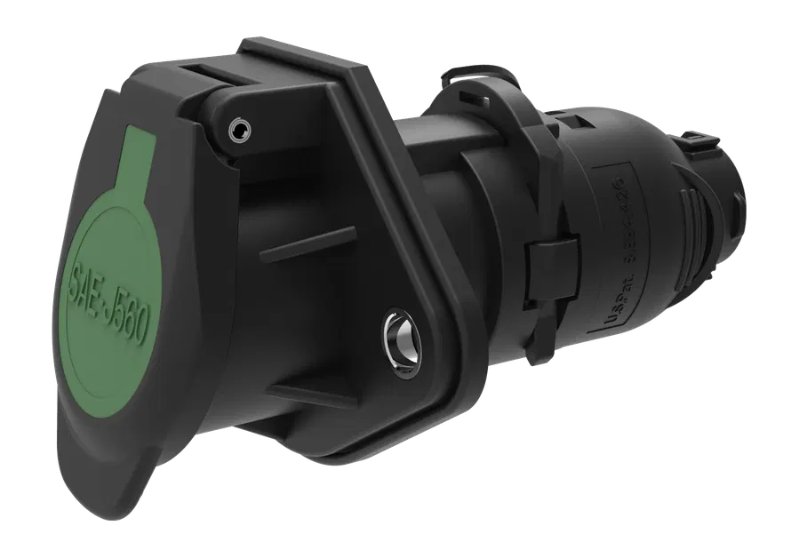 7P/12V 100% waterproof «WeatherLock™» Socket (SAE J560 Primary, ABS)